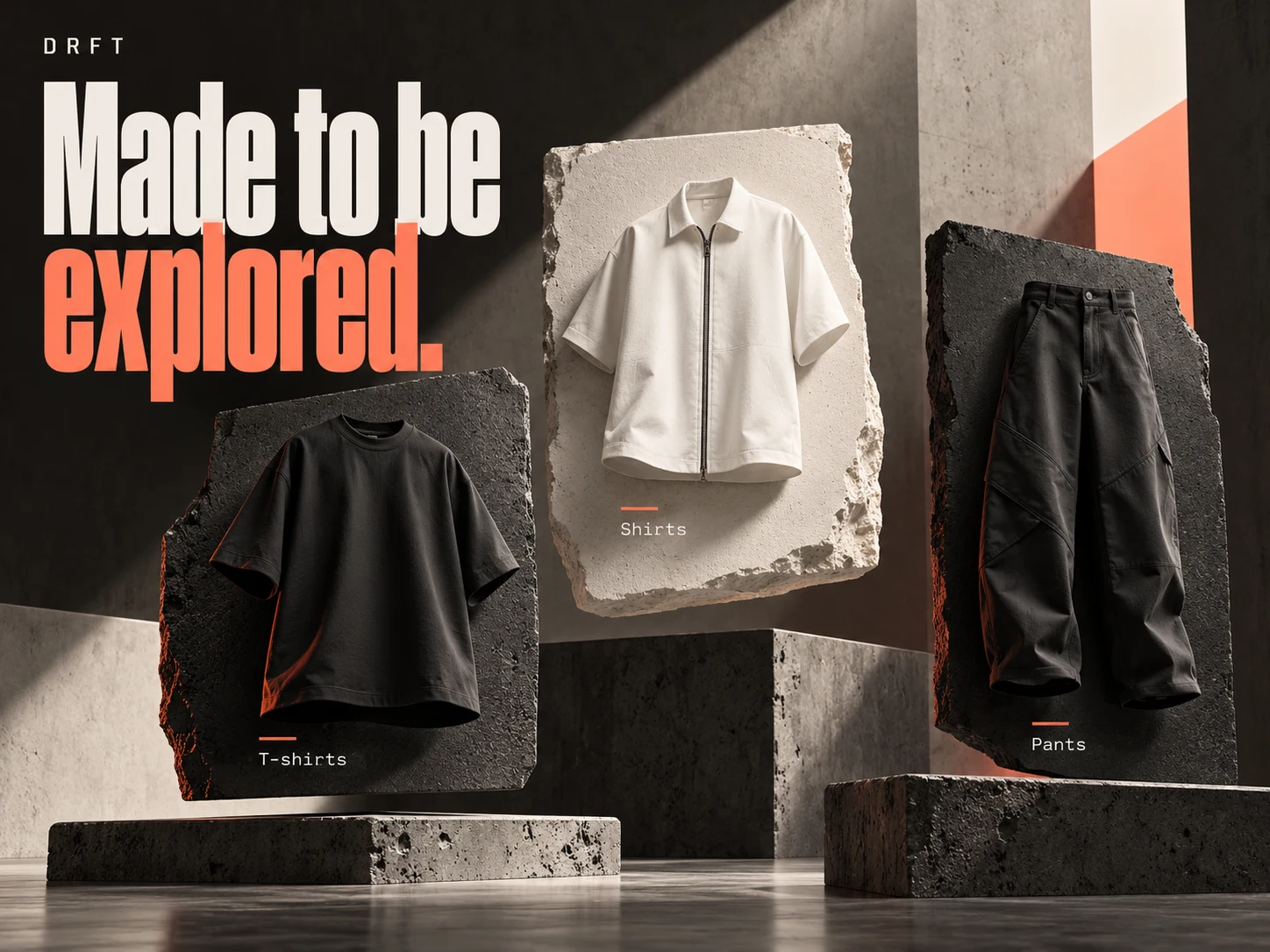 Conceptual illustration of clothing discovery and categories